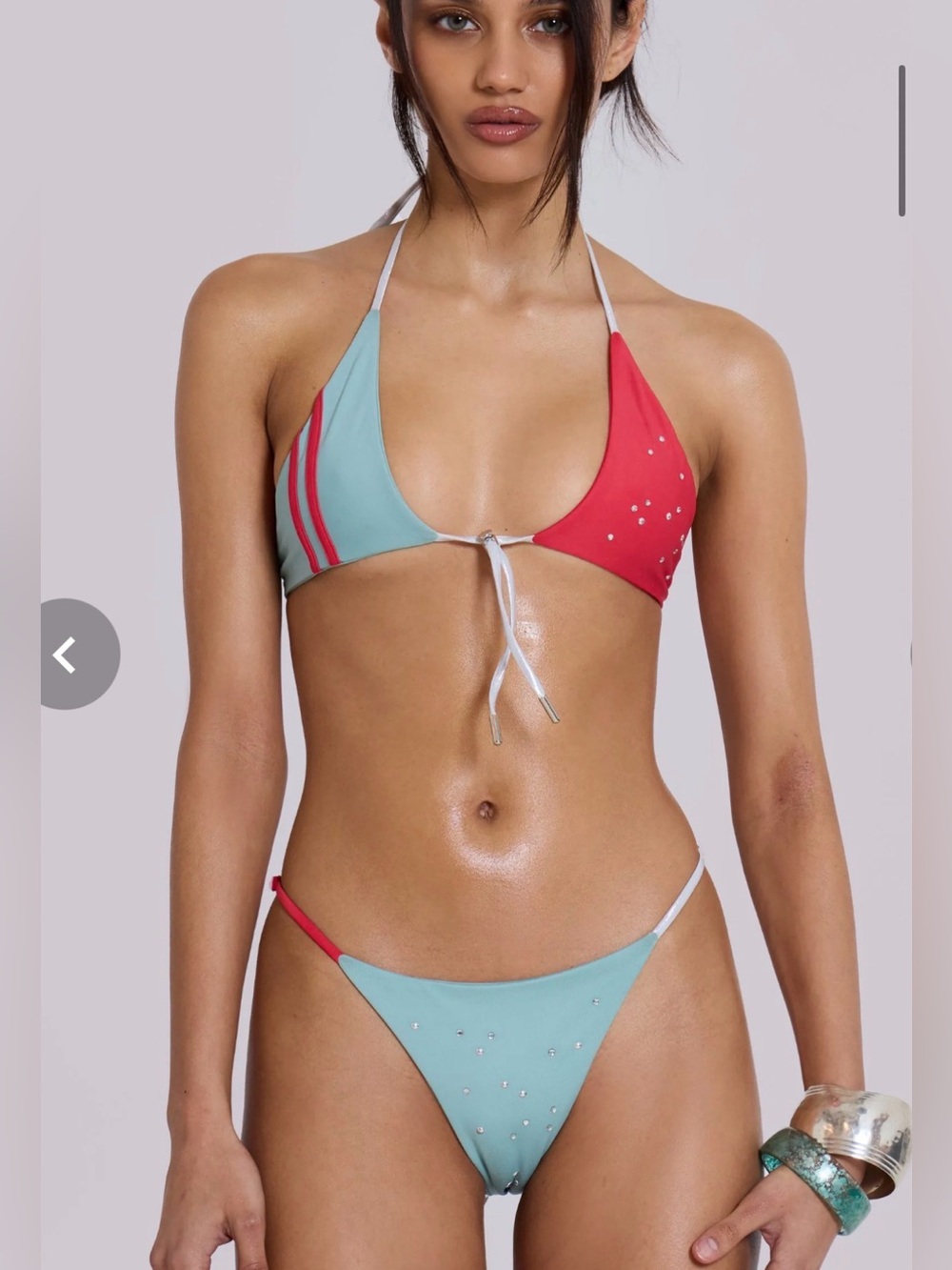 Jaded London Lotta Diamante Bikini Top/Bottom Size 4 NWT